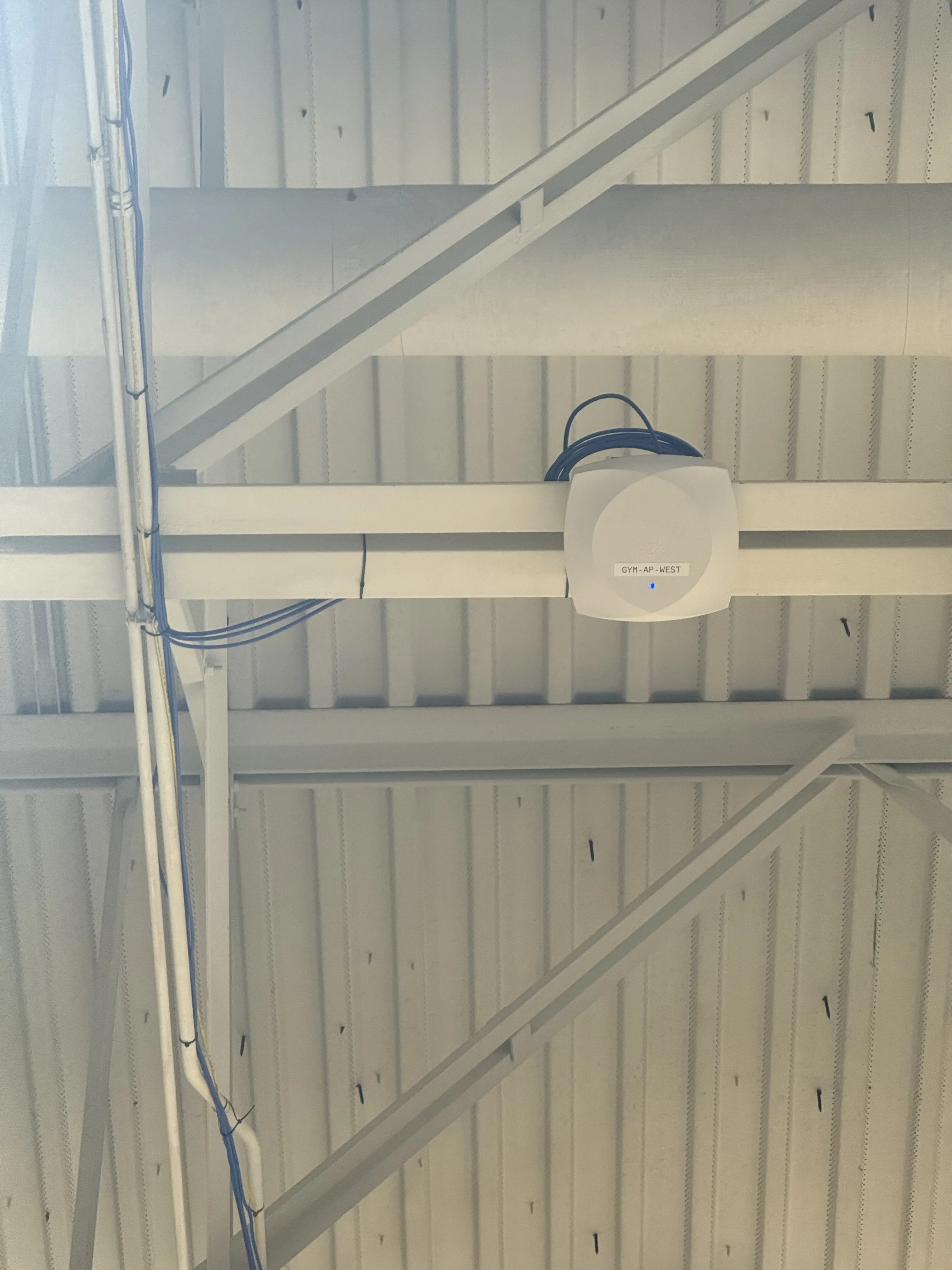 Gym access point installation